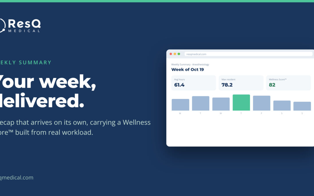The Weekly Summary: your program’s week, delivered