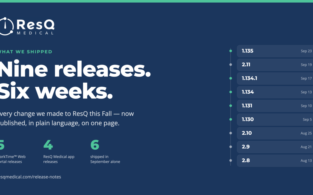 Nine releases in six weeks — now all on one page